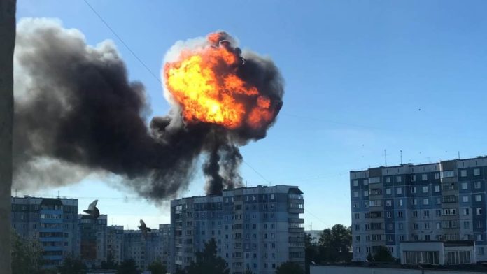 Взрыв газовой АЗС в Новосибирске